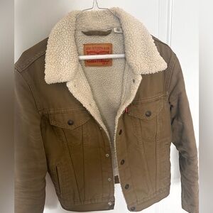 Men’s levis Canvas Sherpa Trucker Jacket